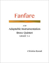 Fanfare for Adaptable Brass Concert Band sheet music cover